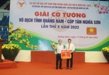 HIỆP HỘI DOANH NGHIỆP TỈNH QUẢNG NAM TÀI TRỢ CHÍNH CHO GIẢI VÔ ĐỊCH CỜ TƯỚNG TỈNH QUẢNG NAM – CÚP TÂN NGHĨA SƠN LẦN THỨ X NĂM 2022