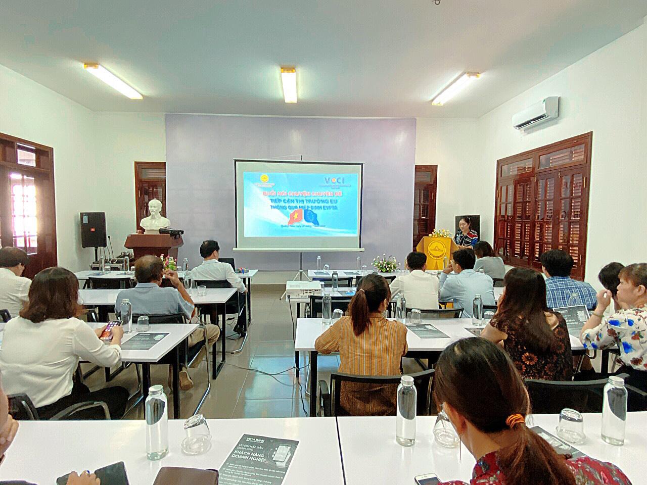 Hiệp hội Doanh nghiệp tỉnh Quảng Nam tổ chức buổi nói chuyện chuyên đề : “Tiếp cận thị trường EU thông qua Hiệp định EVFTA”