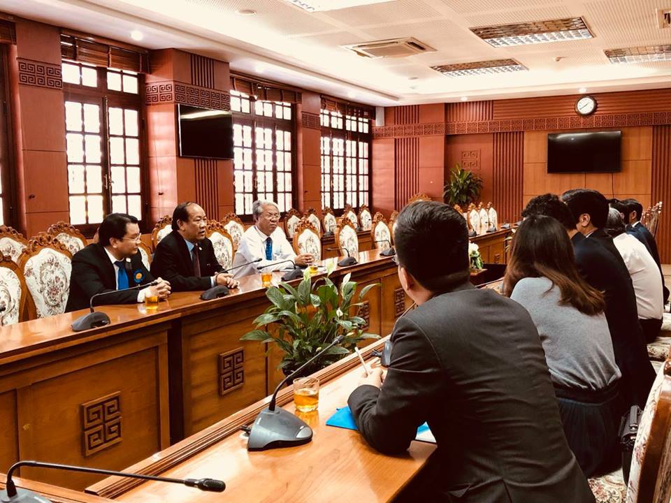 Làm việc với đoàn Lãnh đạo Phòng Thương mại & Công nghiệp và Đại sứ Đặc mệnh Toàn quyền Hàn Quốc